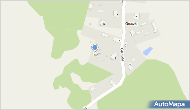 Guszczewina, Gruszki, 3A, mapa Guszczewina