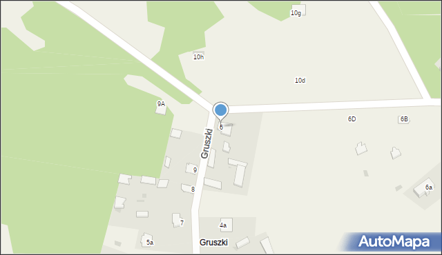 Guszczewina, Gruszki, 6, mapa Guszczewina