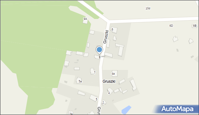Guszczewina, Gruszki, 8, mapa Guszczewina