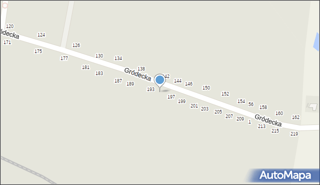 Hrubieszów, Gródecka, 195, mapa Hrubieszów