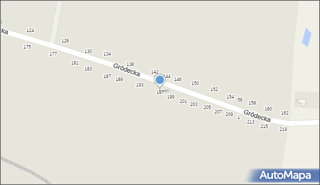 Hrubieszów, Gródecka, 197, mapa Hrubieszów