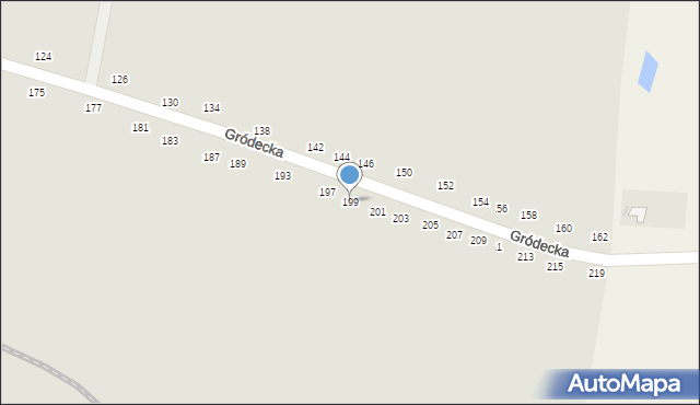 Hrubieszów, Gródecka, 199, mapa Hrubieszów