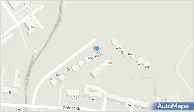 Hrubieszów, Gródecka, 40E, mapa Hrubieszów