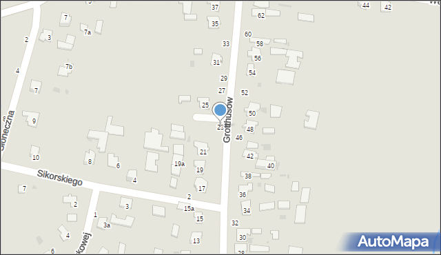 Hrubieszów, Grotthusów, 23, mapa Hrubieszów