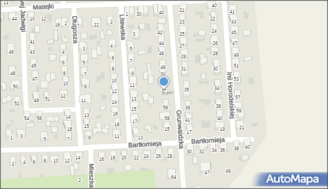 Hrubieszów, Grunwaldzka, 54, mapa Hrubieszów