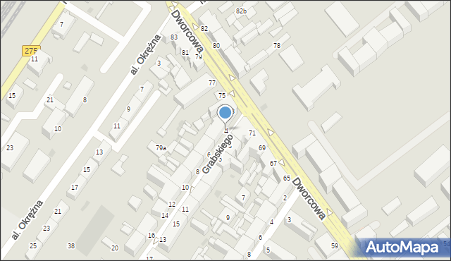 Inowrocław, Grabskiego Lucjana, 4, mapa Inowrocławia