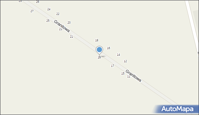 Izdebno Kościelne, Granitowa, 19, mapa Izdebno Kościelne