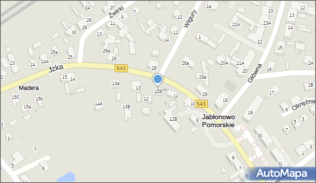 Jabłonowo Pomorskie, Grudziądzka, 12a, mapa Jabłonowo Pomorskie