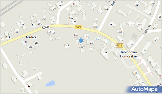 Jabłonowo Pomorskie, Grudziądzka, 13B, mapa Jabłonowo Pomorskie