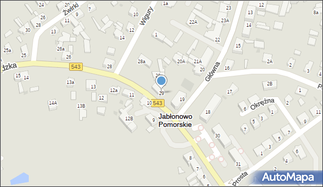 Jabłonowo Pomorskie, Grudziądzka, 29, mapa Jabłonowo Pomorskie