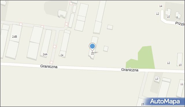 Janki, Graniczna, 22, mapa Janki