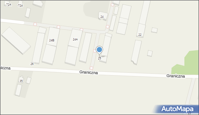 Janki, Graniczna, 25, mapa Janki