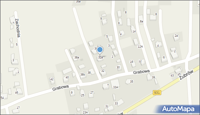 Jankowice, Grabowa, 32a, mapa Jankowice