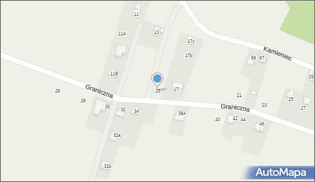 Janowice, Graniczna, 15, mapa Janowice