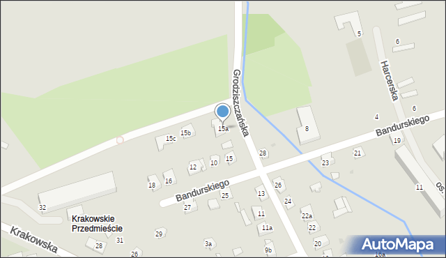 Jarosław, Grodziszczańska, 15a, mapa Jarosławia