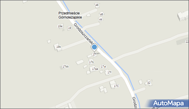 Jarosław, Grodziszczańska, 17, mapa Jarosławia