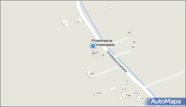 Jarosław, Grodziszczańska, 19a, mapa Jarosławia