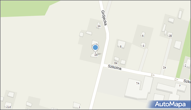 Jasieniec, Grójecka, 1A, mapa Jasieniec