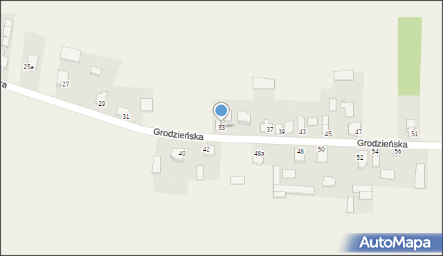 Jasionówka, Grodzieńska, 33, mapa Jasionówka