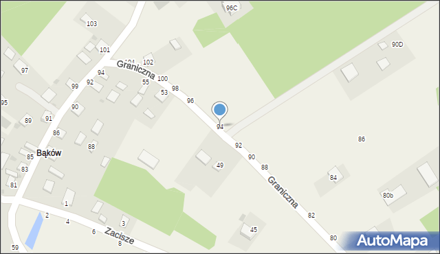 Jastkowice, Graniczna, 94, mapa Jastkowice