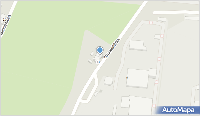 Jastrowie, Grunwaldzka, 14, mapa Jastrowie