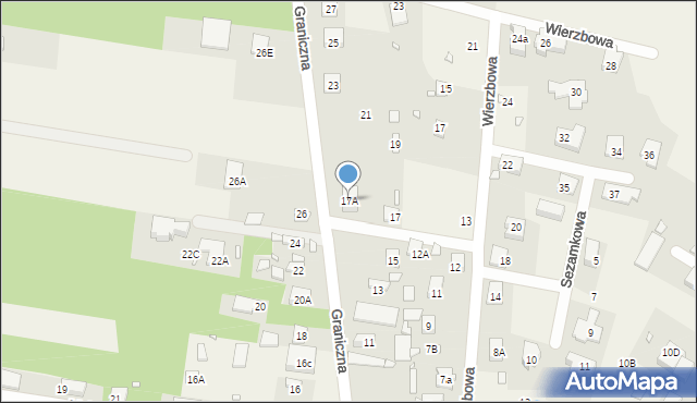 Jastrzębie, Graniczna, 17A, mapa Jastrzębie