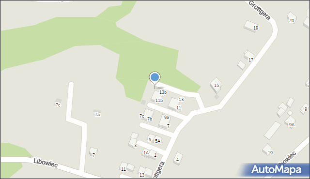 Jastrzębie-Zdrój, Grottgera Artura, 13c, mapa Jastrzębie-Zdrój