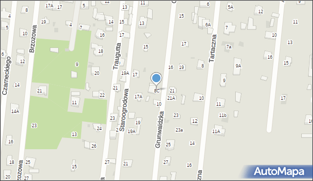 Jedlnia-Letnisko, Grunwaldzka, 8C, mapa Jedlnia-Letnisko