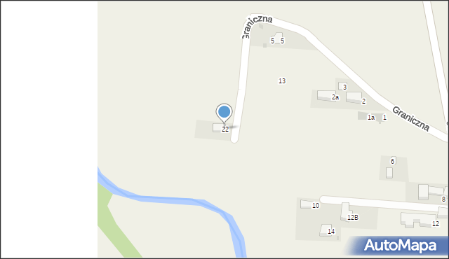 Kacwin, Graniczna, 22, mapa Kacwin