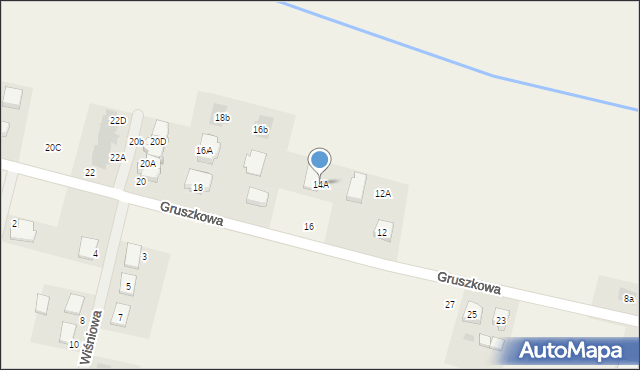 Kąkolewo, Gruszkowa, 14A, mapa Kąkolewo