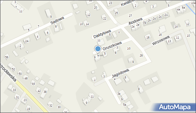 Kamieniec Wrocławski, Gruszkowa, 7, mapa Kamieniec Wrocławski