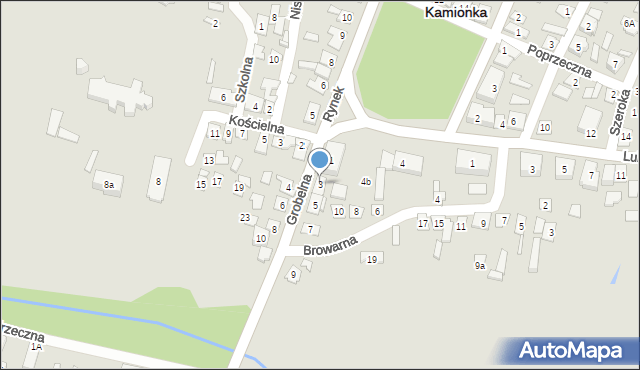 Kamionka, Grobelna, 3, mapa Kamionka