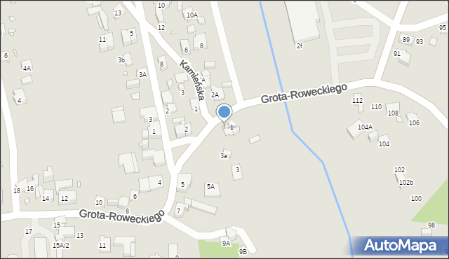 Katowice, Grota-Roweckiego Stefana, gen., 1A, mapa Katowic