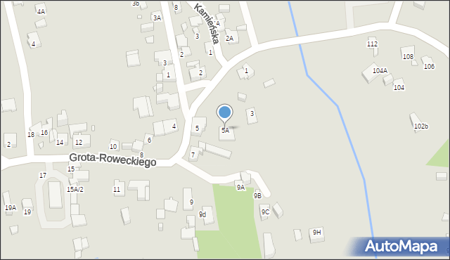Katowice, Grota-Roweckiego Stefana, gen., 5A, mapa Katowic