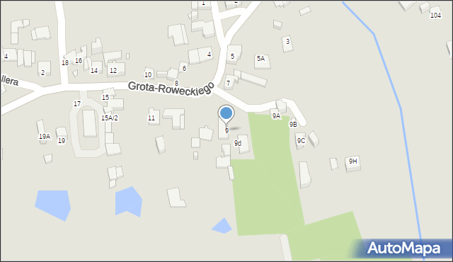 Katowice, Grota-Roweckiego Stefana, gen., 9, mapa Katowic