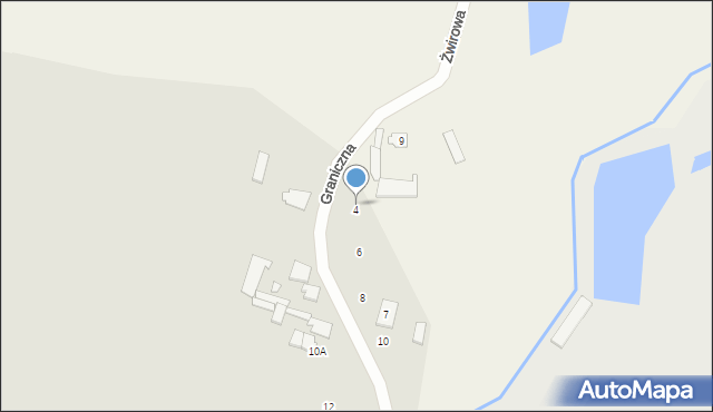 Kłobuck, Graniczna, 4, mapa Kłobuck