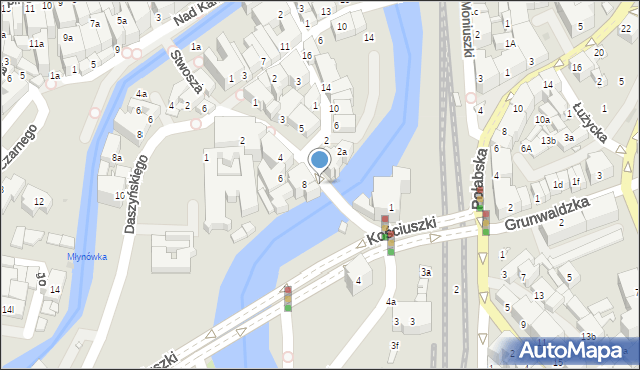 Kłodzko, Grottgera Artura, 8a, mapa Kłodzka