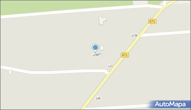 Knyszyn, Grodzieńska, 113b, mapa Knyszyn