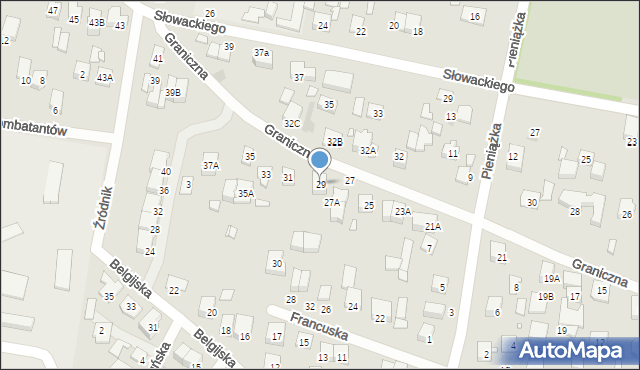 Kobyłka, Graniczna, 29, mapa Kobyłka