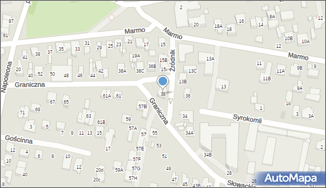Kobyłka, Graniczna, 38, mapa Kobyłka