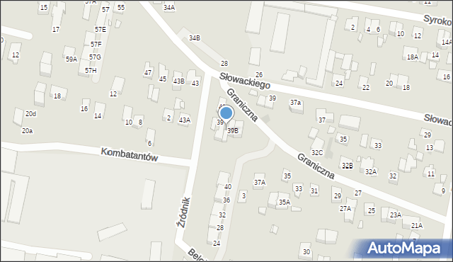 Kobyłka, Graniczna, 39A, mapa Kobyłka