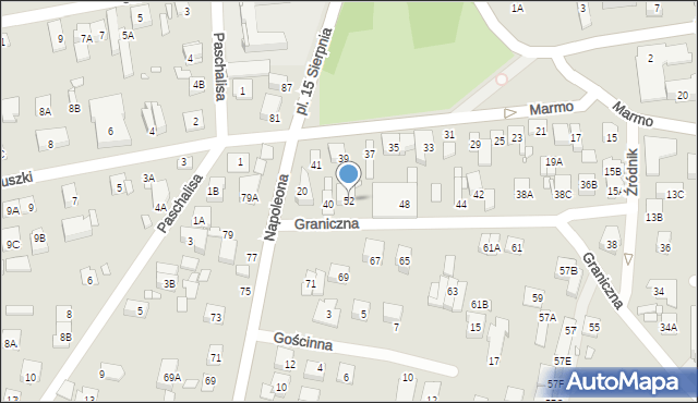 Kobyłka, Graniczna, 52, mapa Kobyłka