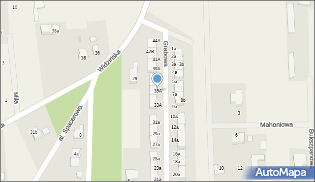 Kobylnica, Grabowa, 35A, mapa Kobylnica