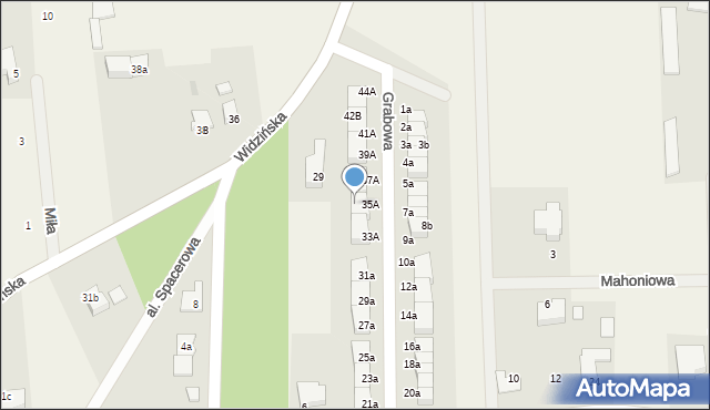 Kobylnica, Grabowa, 35B, mapa Kobylnica