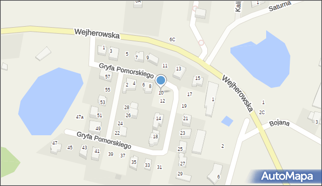 Koleczkowo, Gryfa Pomorskiego, 10, mapa Koleczkowo