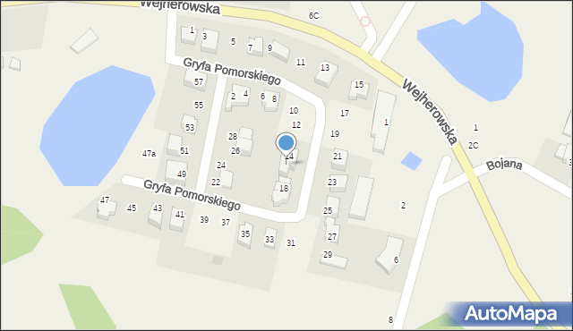 Koleczkowo, Gryfa Pomorskiego, 16, mapa Koleczkowo