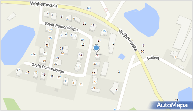 Koleczkowo, Gryfa Pomorskiego, 21, mapa Koleczkowo