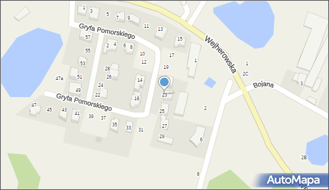 Koleczkowo, Gryfa Pomorskiego, 23, mapa Koleczkowo