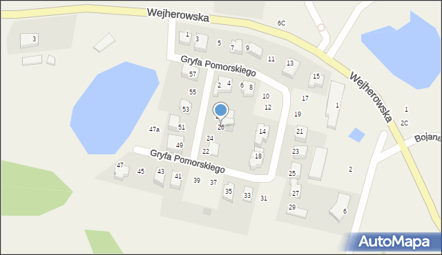 Koleczkowo, Gryfa Pomorskiego, 26, mapa Koleczkowo