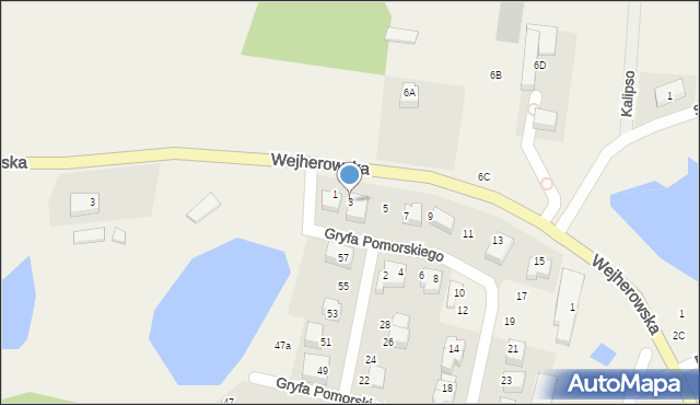 Koleczkowo, Gryfa Pomorskiego, 3, mapa Koleczkowo